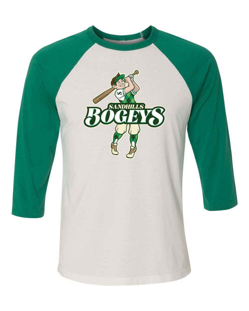 Bogeys Three-Quarter Sleeve Baseball Tee